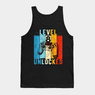 Kids Level 8 Video 8 Year Old 8th Birthday Tank Top